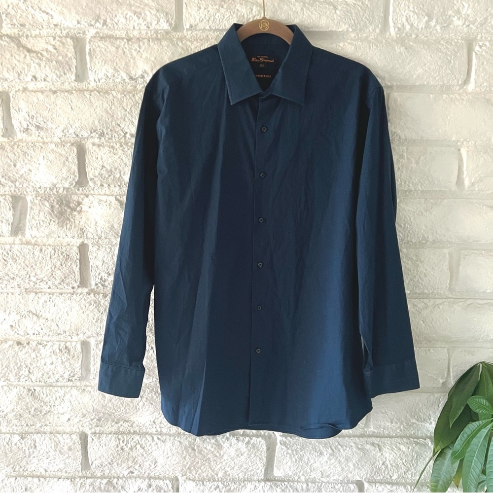 Ben Sherman Navy Dress Shirt Large